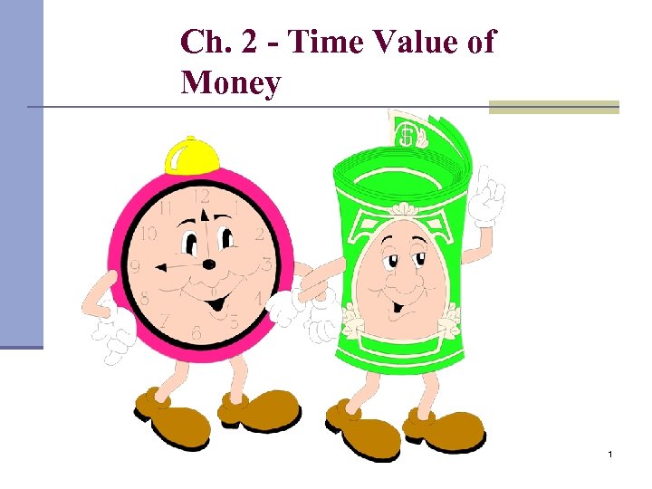 Ch. 2 - Time Value of Money 1 