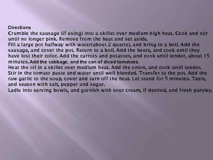 Directions Crumble the sausage (if using) into a skillet over medium-high heat. Cook and