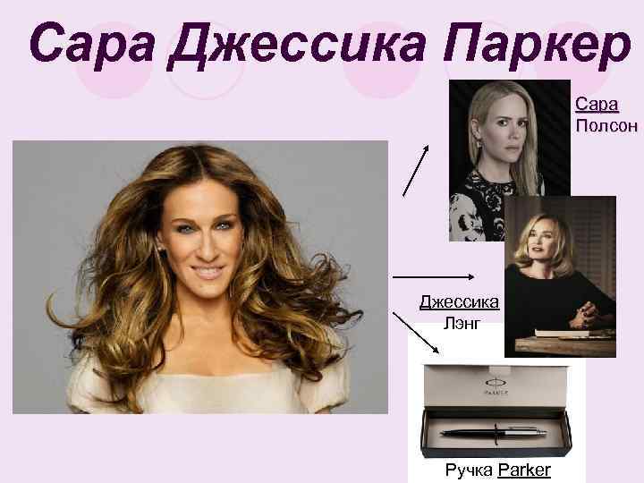 Сара Джессика Паркер Сара Полсон Джессика Лэнг Ручка Parker 