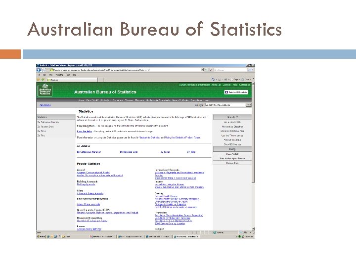 Australian Bureau of Statistics 