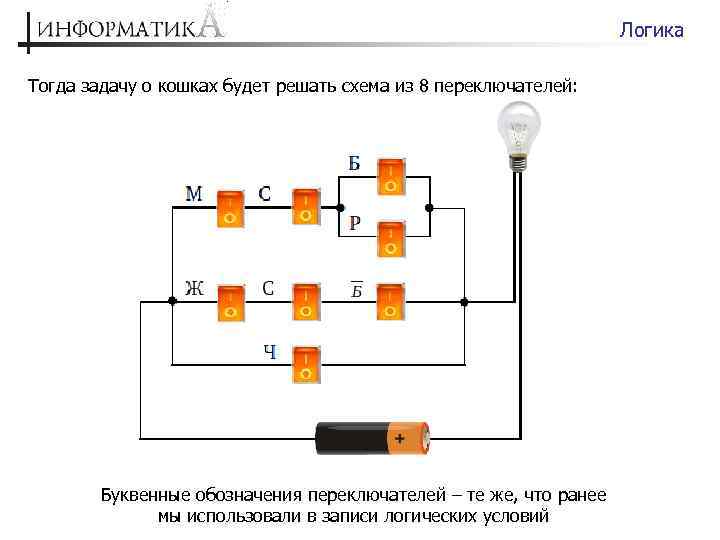 Логика на реле схемы