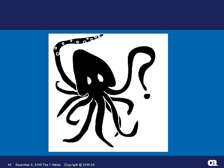 48 December 8, 2009 The 7 Habits Copyright © 2009 CA ® 