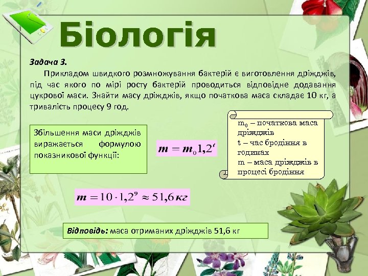 Біологія Задача 3. Прикладом швидкого розмножування бактерій є виготовлення дріжджів, під час якого по