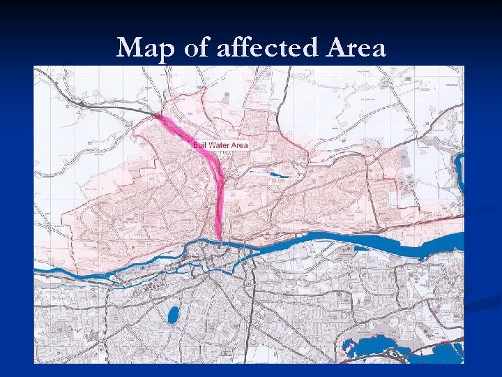 Map of affected Area 