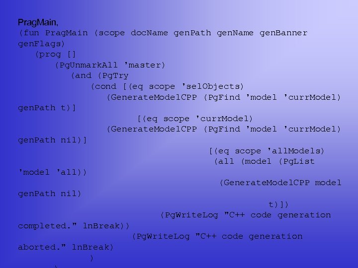 Prag. Main, (fun Prag. Main (scope doc. Name gen. Path gen. Name gen. Banner