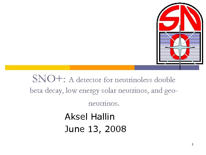 SNO+: A detector for neutrinoless double beta decay, low energy solar neutrinos, and geoneutrinos.