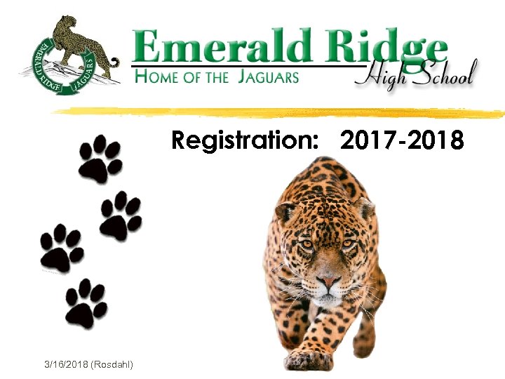 Registration: 2017 -2018 3/16/2018 (Rosdahl) 