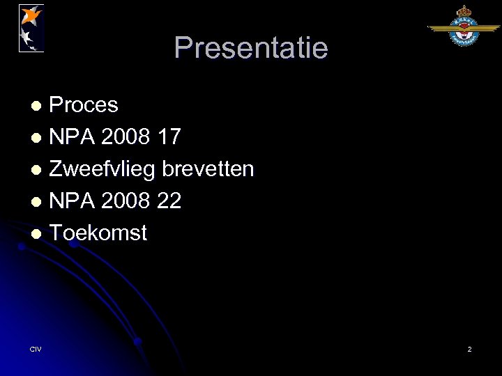 Presentatie Proces l NPA 2008 17 l Zweefvlieg brevetten l NPA 2008 22 l
