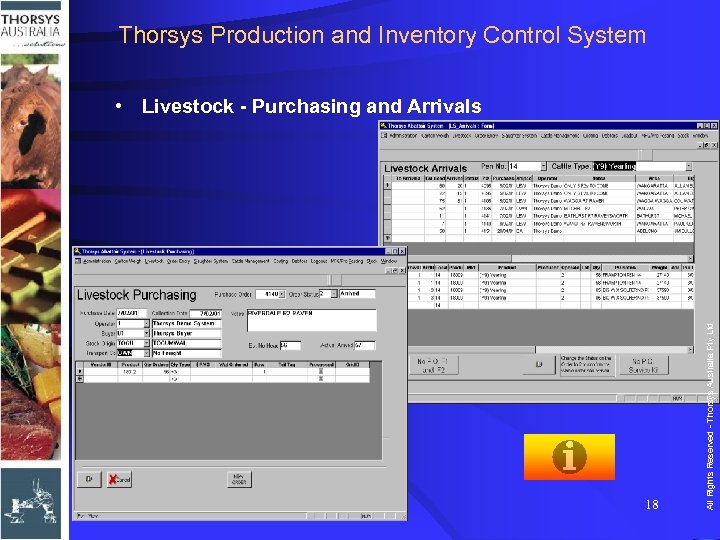 Thorsys Production and Inventory Control System 18 All Rights Reserved - Thorsys Australia Pty