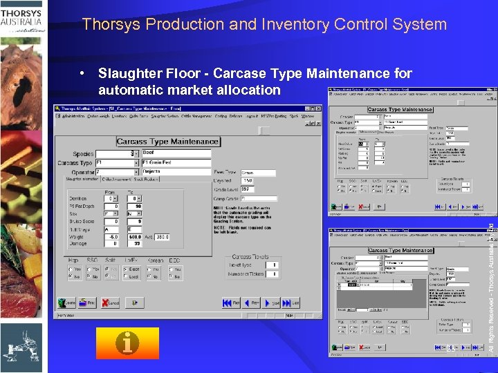 Thorsys Production and Inventory Control System 23 All Rights Reserved - Thorsys Australia Pty