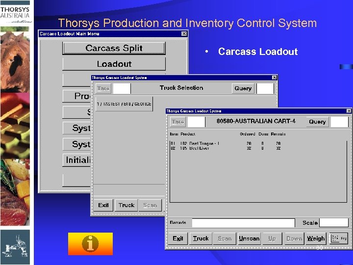 Thorsys Production and Inventory Control System 30 All Rights Reserved - Thorsys Australia Pty