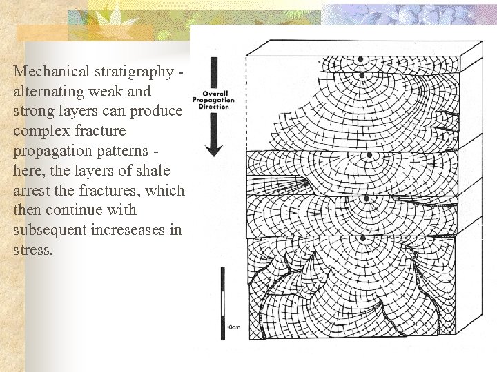 Mechanical stratigraphy alternating weak and strong layers can produce complex fracture propagation patterns here,