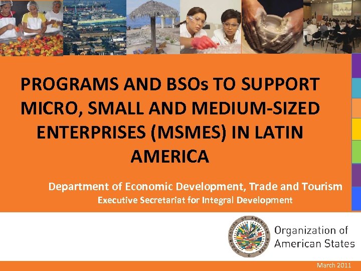 PROGRAMS AND BSOs TO SUPPORT MICRO, SMALL AND MEDIUM-SIZED ENTERPRISES (MSMES) IN LATIN AMERICA