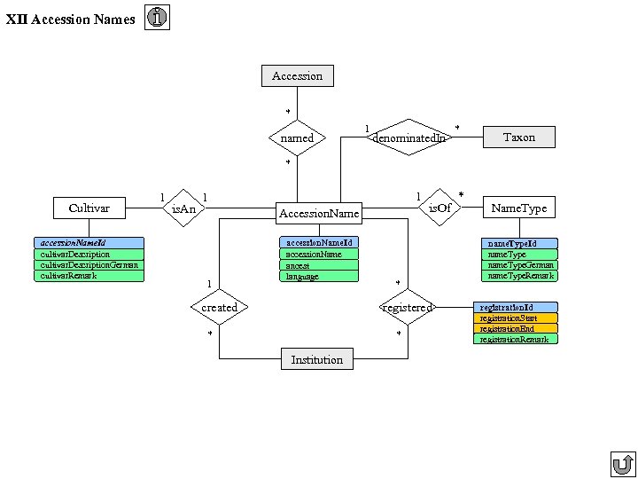 XII Accession Names Accession * named 1 denominated. In * Taxon * Cultivar accession.