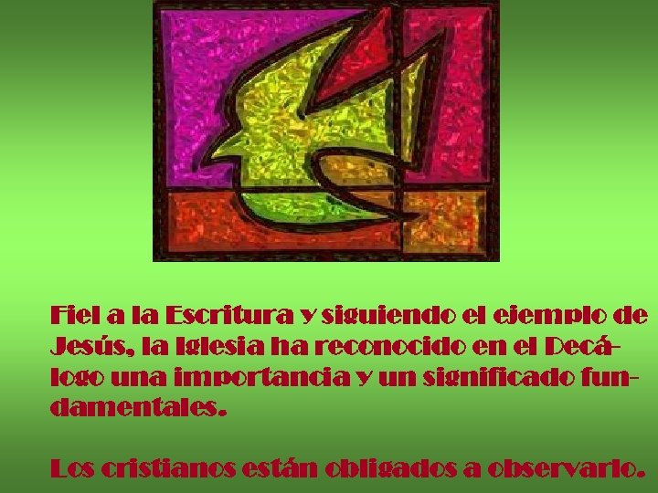 Fiel a la Escritura y siguiendo el ejemplo de Jesús, la Iglesia ha reconocido