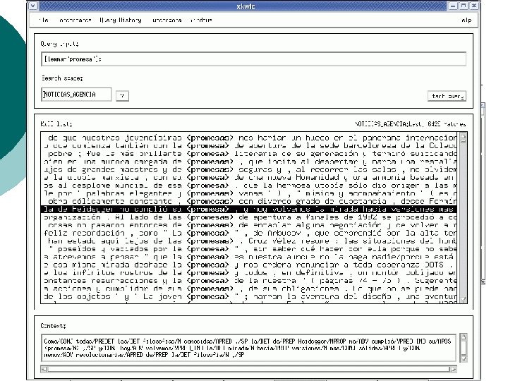 CWB Corpus ¡ Lexical tagging (part-ofspeech, lemma) ¡ Text DSFA are disambiguated and converted