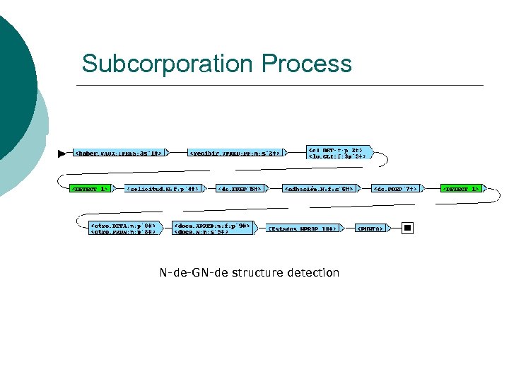 Subcorporation Process N-de-GN-de structure detection 