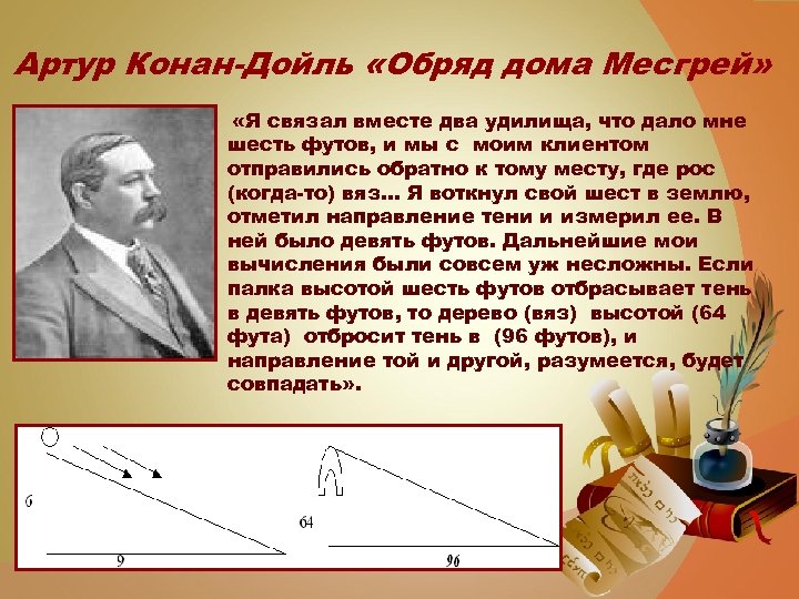 Артур Конан-Дойль «Обряд дома Месгрей» «Я связал вместе два удилища, что дало мне шесть
