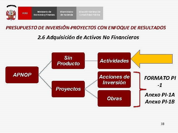 PERÚ Ministerio de Economía y Finanzas Viceministro de Hacienda Dirección General de Contabilidad Pública