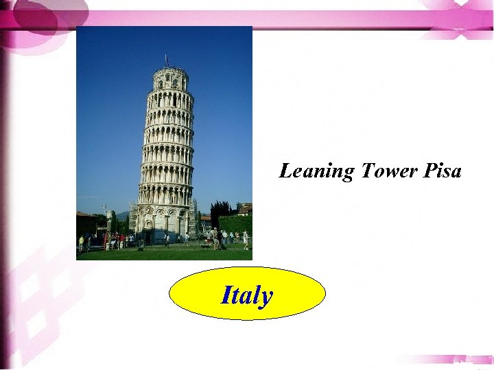 Leaning Tower Pisa Italy 