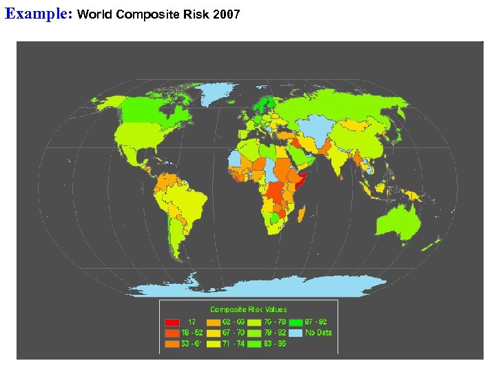 Example: World Composite Risk 2007 