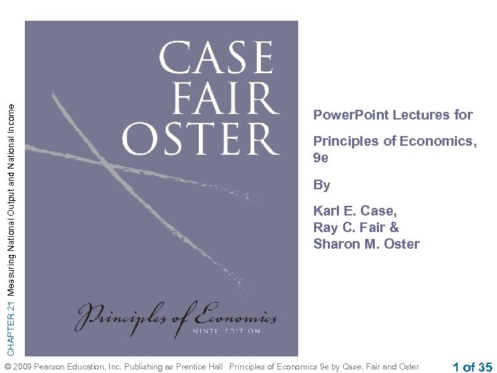 CHAPTER 21 Measuring National Output and National Income Power. Point Lectures for Principles of