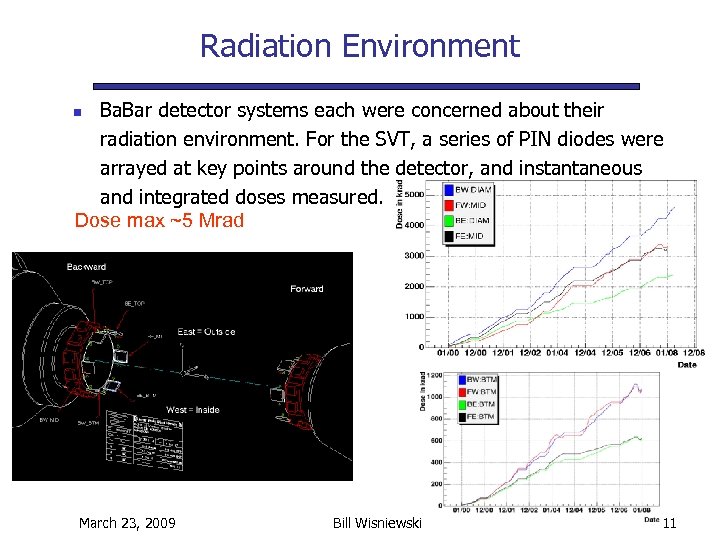 Radiation Environment Ba. Bar detector systems each were concerned about their radiation environment. For