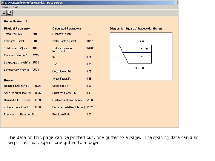 The data on this page can be printed out, one gutter to a page.