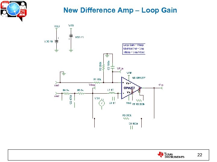 New Difference Amp – Loop Gain 22 