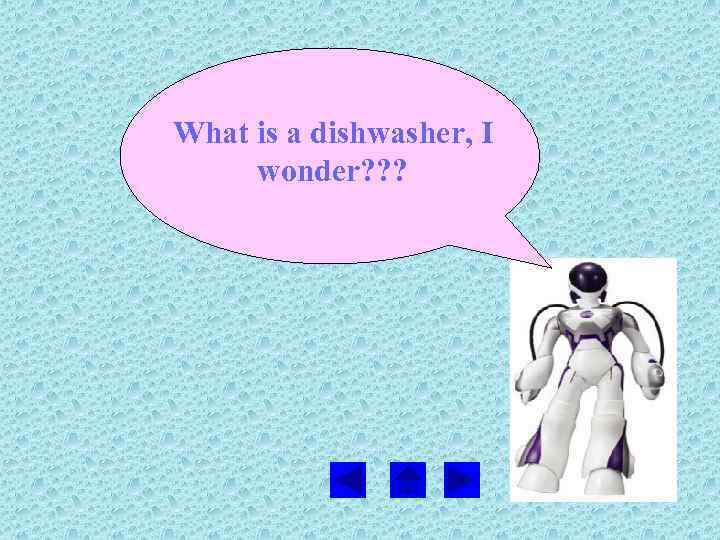 What is a dishwasher, I wonder? ? ? 
