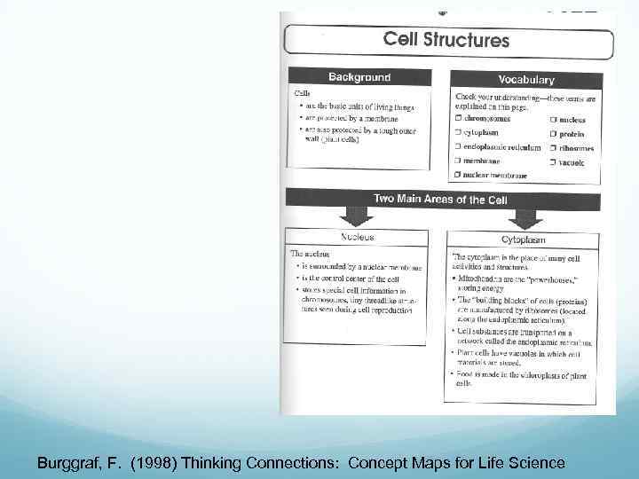 Burggraf, F. (1998) Thinking Connections: Concept Maps for Life Science 