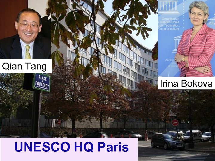 Qian Tang Irina Bokova UNESCO HQ Paris 