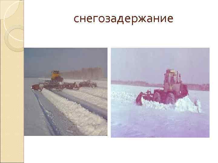 снегозадержание 