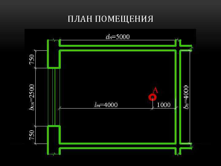 ПЛАН ПОМЕЩЕНИЯ 