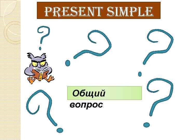 present simple Общий вопрос 