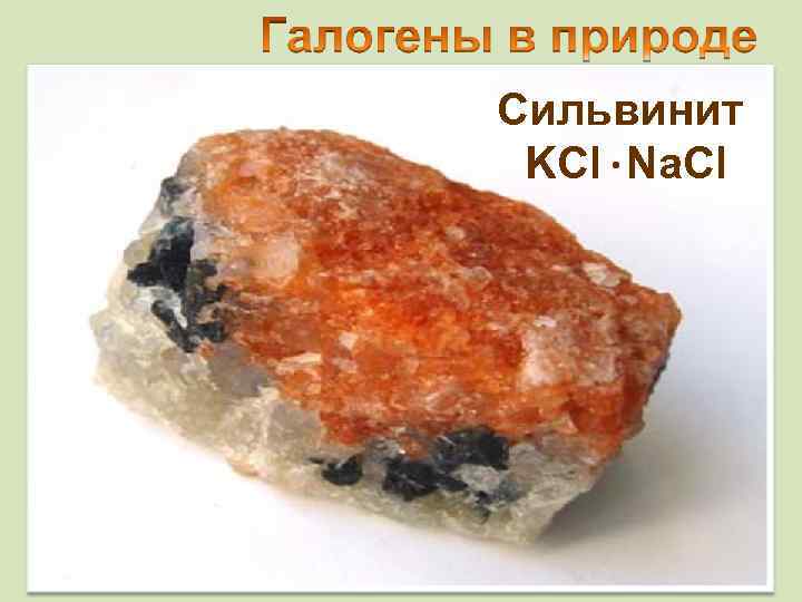 Cильвинит KCl Na. Cl 