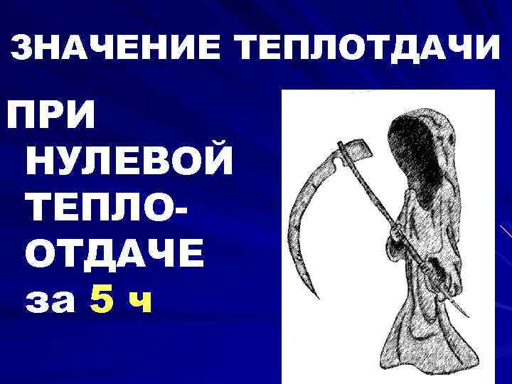ЗНАЧЕНИЕ ТЕПЛОТДАЧИ ПРИ НУЛЕВОЙ ТЕПЛООТДАЧЕ за 5 ч 