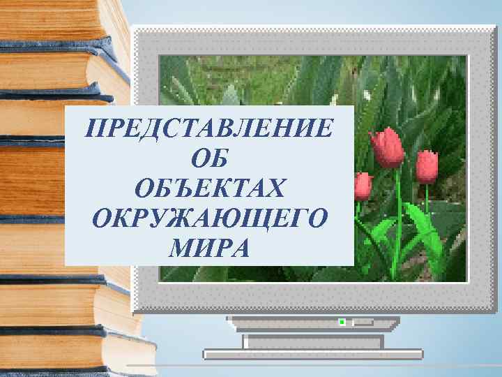 ПРЕДСТАВЛЕНИЕ ОБ ОБЪЕКТАХ ОКРУЖАЮЩЕГО МИРА 