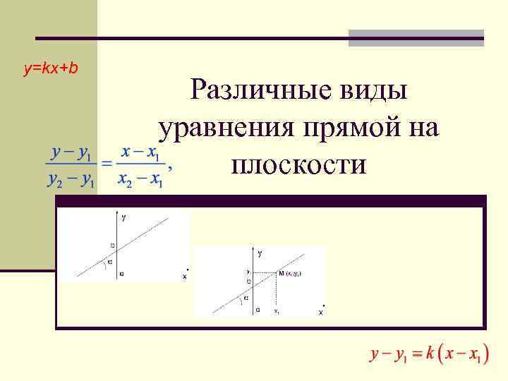 Используя график функции y kx b изображенный на рисунке определите знаки k и b