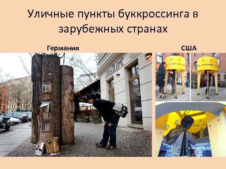 Уличные пункты буккроссинга в зарубежных странах Германия США 