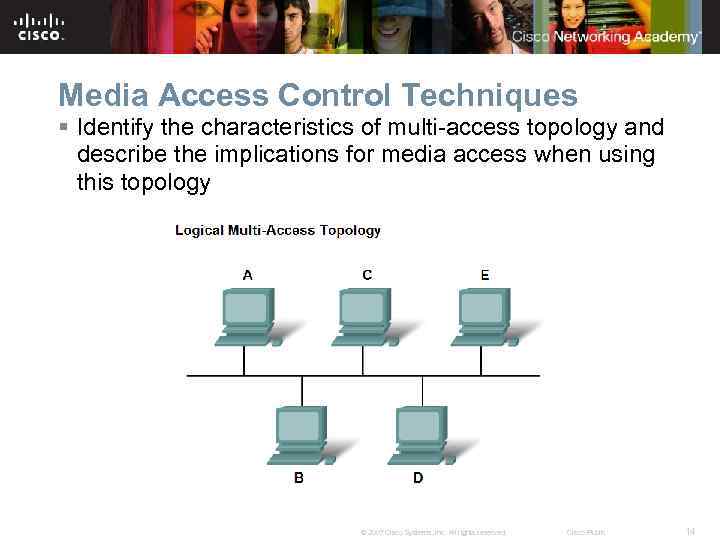 Media Access Control Techniques § Identify the characteristics of multi-access topology and describe the