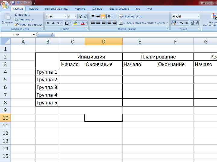 Жизненный цикл проекта (фазы) • Начало (инициация) • Организация и подготовка (планирование) • Выполнение