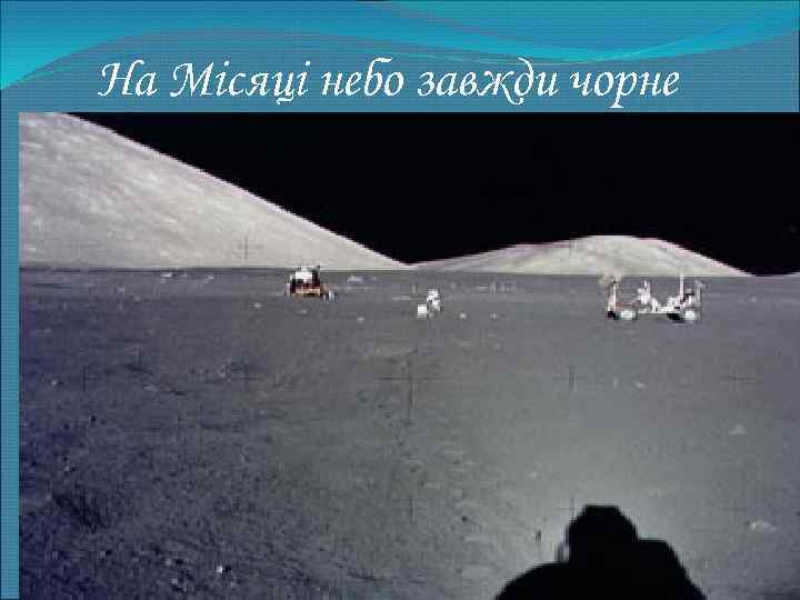 На Місяці небо завжди чорне 