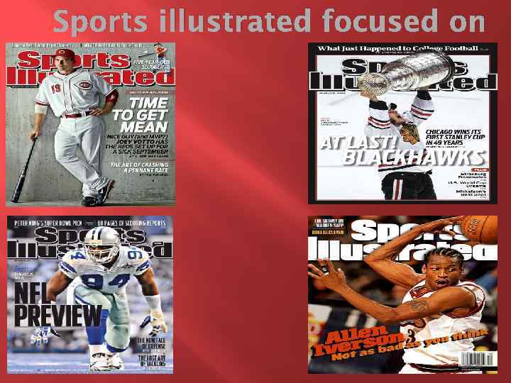 Sports illustrated focused on 