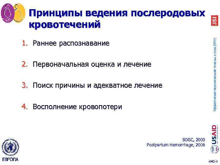 1. Раннее распознавание 2. Первоначальная оценка и лечение 3. Поиск причины и адекватное лечение