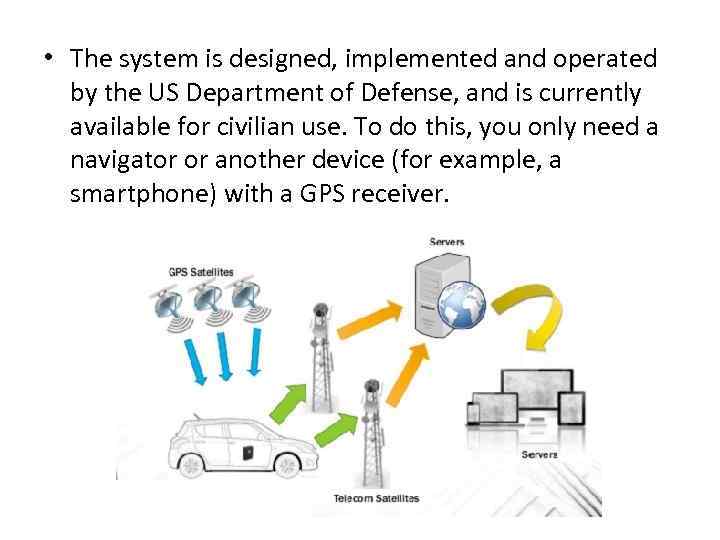 • The system is designed, implemented and operated by the US Department of