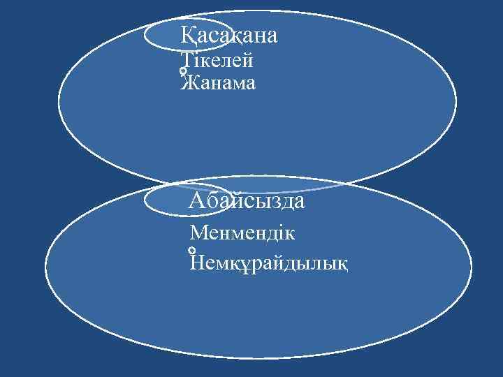 Қасақана Тікелей Жанама Абайсызда Менмендік Немқұрайдылық 