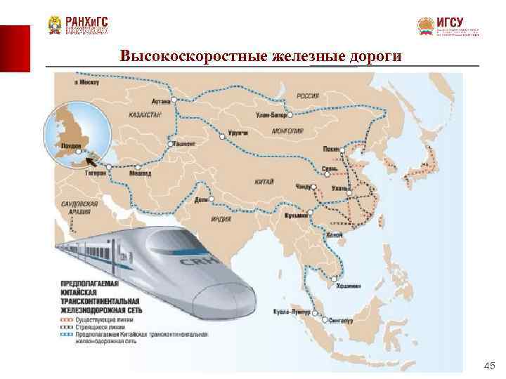 Высокоскоростные железные дороги 45 
