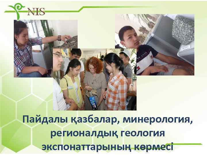 Пайдалы қазбалар, минерология, регионалдық геология экспонаттарының көрмесі 