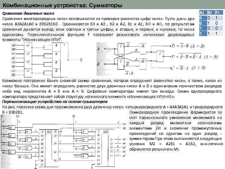 Комбинационная схема определение